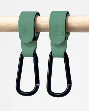 Duo Pram Hook Clip Set - Fern