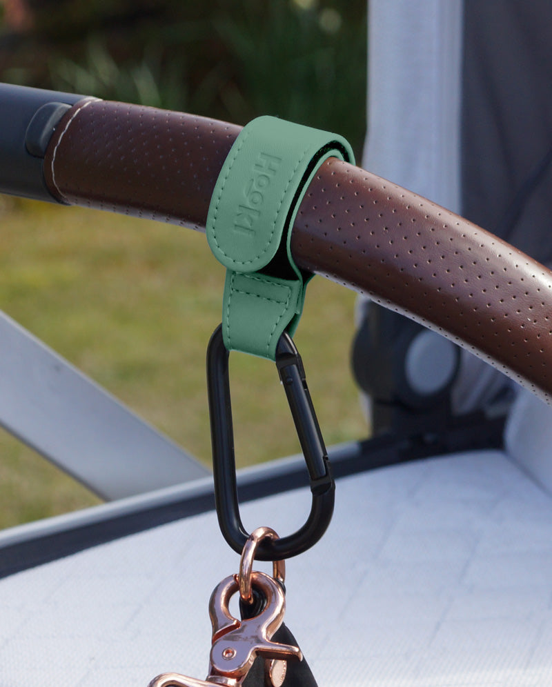 Duo Pram Hook Clip Set - Fern