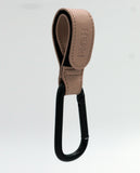 Hooki Duo Pram Hooks & Stroller Clips - Available In Black, Tan, Ivory, Pink, Blue & Grey - PU Leather