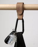 Hooki Duo Pram Hooks & Stroller Clips - Available In Black, Tan, Ivory, Pink, Blue & Grey - PU Leather