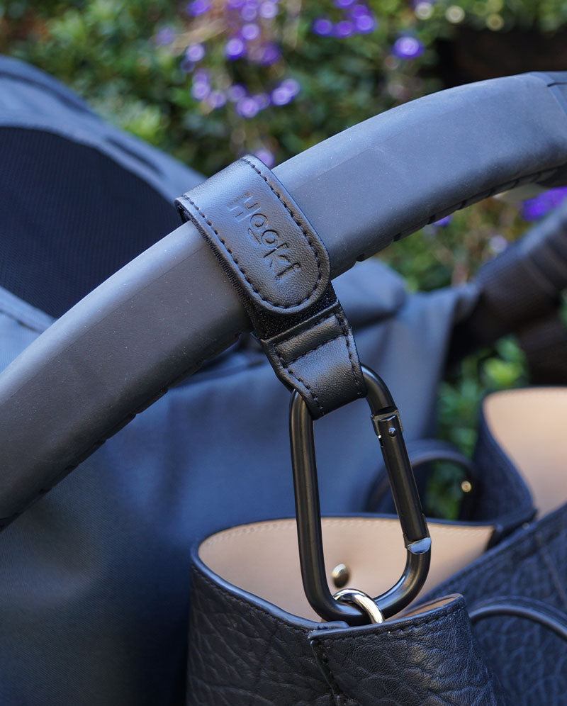 Duo Pram Hook Clip Set - Black