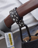 Duo Pram Hook Clip Set - Dotty Black