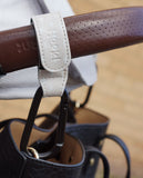 Duo Pram Hook Clip Set - Dotty Sand