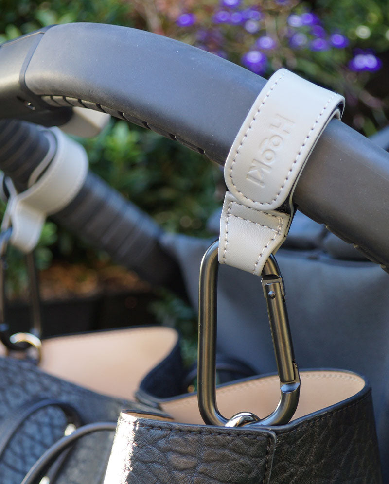 Duo Pram Hook Clip Set - Grey