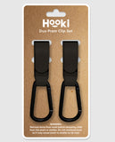 Duo Pram Hook Clip Set - Black